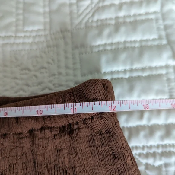 EVERLANE Brown The Naia Minimalist Casual Ripple Pull On Pant Extra-Small - Picture 10 of 15